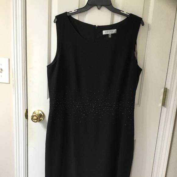 Kasper Black Dress and Short Jacket, Jacket Is NWT, SZ 16 - Picture 10 of 10